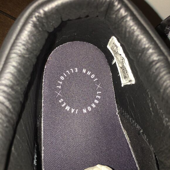 NIKE LEBRON X JE ICON QS JOHN ELLIOTT SUMMIT Black SAIL SZ 11.5 AQ0114-001) - Picture 3 of 9